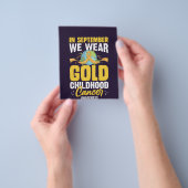 Im September tragen wir Gold Childhood Cancer Awar Flyer (Gruppe)