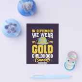 Im September tragen wir Gold Childhood Cancer Awar Flyer (Einzeln)