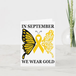 Im September tragen wir Gold Childhood Cancer Awar Karte
