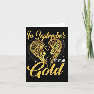 Im September tragen wir Gold Childhood Cancer Awar Karte