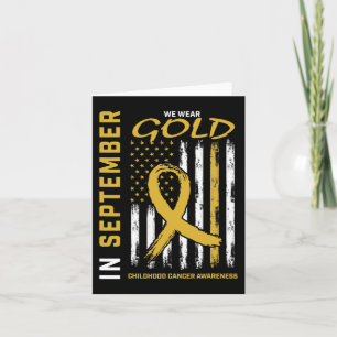 Im September tragen wir Gold Childhood Cancer Awar Karte