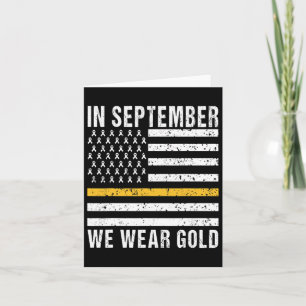 Im September tragen wir Gold Childhood Cancer Awar Karte