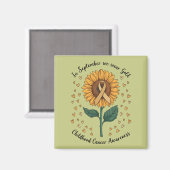 Im September tragen wir Gold Childhood Cancer Awar Magnet (Vorderseite/Rückseite)