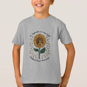 Im September tragen wir Gold Childhood Cancer Awar T-Shirt