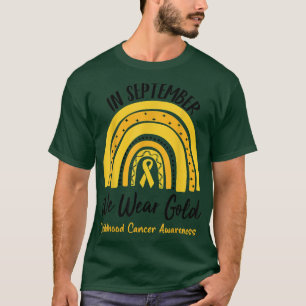 Im September tragen wir Gold Childhood Cancer Awar T-Shirt