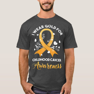 Im September tragen wir Gold Childhood Cancer Awar T-Shirt