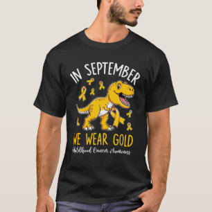 Im September tragen wir Gold Childhood Cancer Awar T-Shirt