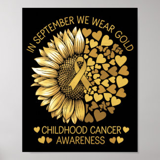 Im September tragen wir Gold für das Kindes-Krebs- Poster