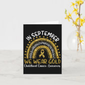 Im September tragen wir Gold Karte (Gelbe Blume)