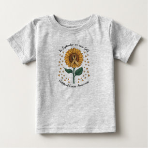 Im September tragen wir Gold Kindheitskrebsbewusst Baby T-shirt