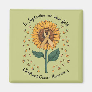 Im September tragen wir Gold Kindheitskrebsbewusst Magnet