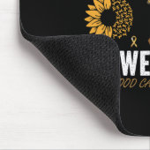 IM SEPTEMBER TRAGEN WIR GOLD KINDHOOD KREBS AWAREN MOUSEPAD (Ecke)