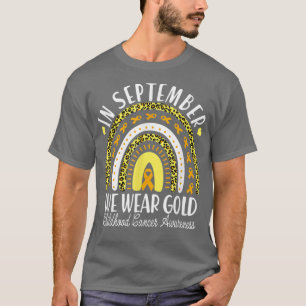 Im September tragen wir Gold Leopard Rainbow Child T-Shirt