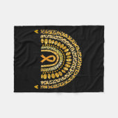 Im September tragen wir Gold Rainbow Childhood Can Fleecedecke (Vorderseite (Horizontal))