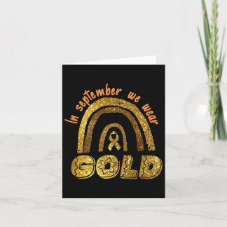 Im September tragen wir Gold Rainbow Childhood Can Karte