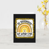 Im September tragen wir Gold Rainbow Childhood Can Karte (Gelbe Blume)