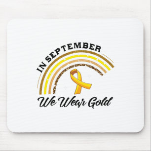 Im September tragen wir Gold Regenbogen Kinderkreb Mousepad