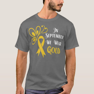 Im September tragen wir Gold Ribbon Butterfly Chil T-Shirt