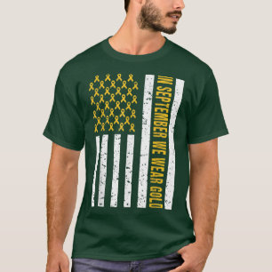 Im September tragen wir Gold Shirt Kinderkrebs A