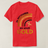 Im September tragen wir Gold T-Shirt (Design vorne)