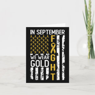 Im September tragen wir Gold-US-Kinderkrebs Awa Karte