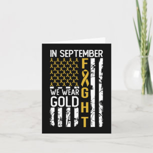 Im September tragen wir Gold USA Childhood Cancer  Karte