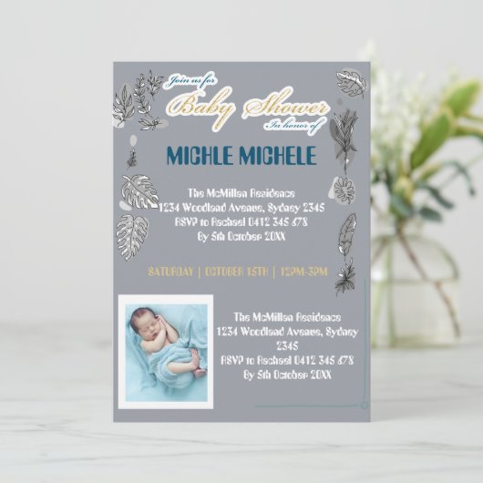 IM SEPTEMBER TRAGEN WIR GOLDEINLADUNG EINLADUNG (Stehend Vorderseite)