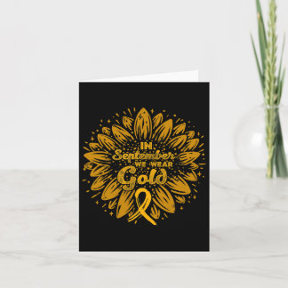 Im September tragen wir goldene Ribbon-Kinderkrebs Karte