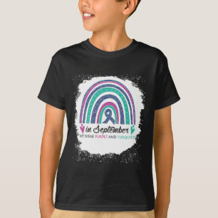 Im September tragen wir Lila und Aquamarine Bleiak T-Shirt