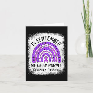 Im September tragen wir Purple Alzheimerheimer's A Karte