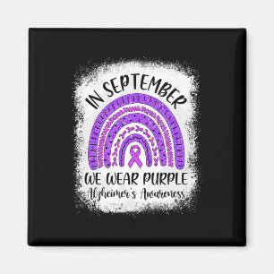 Im September tragen wir Purple Alzheimerheimer's A Magnet