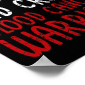 Im September tragen wir rotes Schmetterlingsblutkr Poster (Ecke)