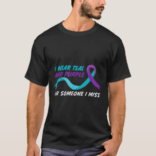 Im September tragen wir Türkis und Lila Selbstmord T-Shirt