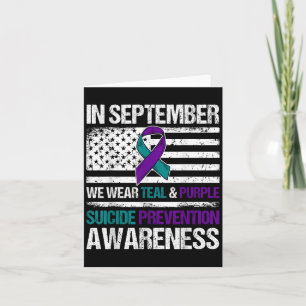 Im September Weber Aquamarine Lila Suizidpräventio Karte