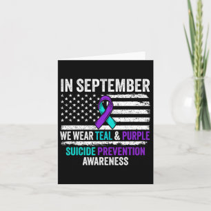 Im September Weber Aquamarine Lila Suizidpräventio Karte