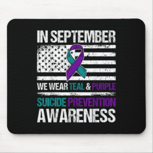 Im September Weber Aquamarine Lila Suizidpräventio Mousepad