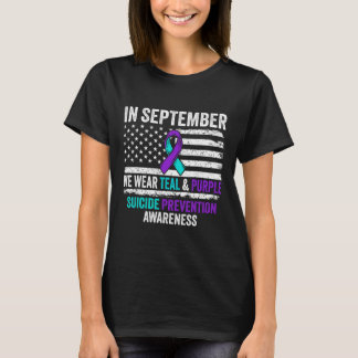 Im September Weber Aquamarine Lila Suizidpräventio T-Shirt