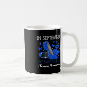 Im September Weber Blue High Heels Alopecia Awaren Kaffeetasse