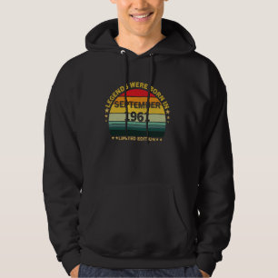 Im September wurden Vintagen 63. Geburtstagslegend Hoodie