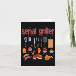 Im seriösen Griller-Funny-Männer, die Grillen Barb Karte