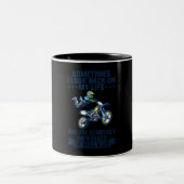 Im Seriously Impressed Im Still Alive Motorcycle Zweifarbige Tasse (Mittel)