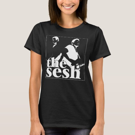 Im Sesh der Frauen "Motel-Brüder" schwarzes T-Shirt (Vorderseite)