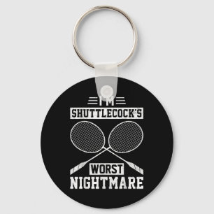 Im Shuttles schlechtester lustiger Badminton-Spiel Schlüsselanhänger