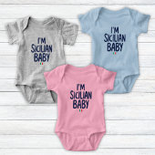 "I'm Sicilian Baby" Funny Pride of Sicily Baby Strampler