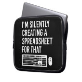 I'm Silently Creating A Spreadsheet Actuary Funny Laptopschutzhülle (Vorderseite Links)