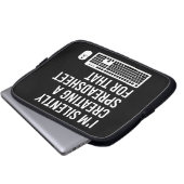 I'm Silently Creating A Spreadsheet Actuary Funny Laptopschutzhülle (Vorne Knopf)