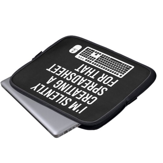 I'm Silently Creating A Spreadsheet Actuary Funny Laptopschutzhülle (Vorne Knopf)