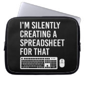 I'm Silently Creating A Spreadsheet Actuary Funny Laptopschutzhülle (Vorderseite)