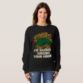 Im Silently Judging Your Hooks Boxing Coach  Boxer Sweatshirt (Vorne ganz)
