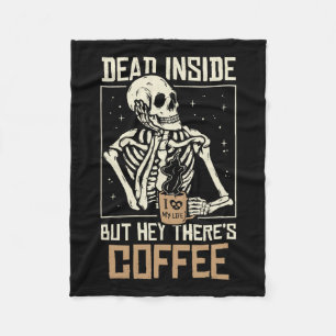 Im Skelett trinken Kaffee Sonnensegel Fleecedecke
